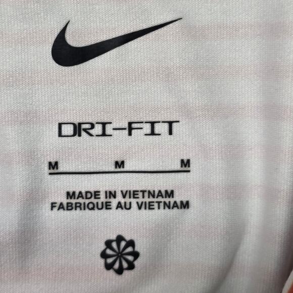 Nike Dri-Fit Tour Striped Golf Polo Shirt Men’s M Orange White FD5931-812 - Picture 3 of 7